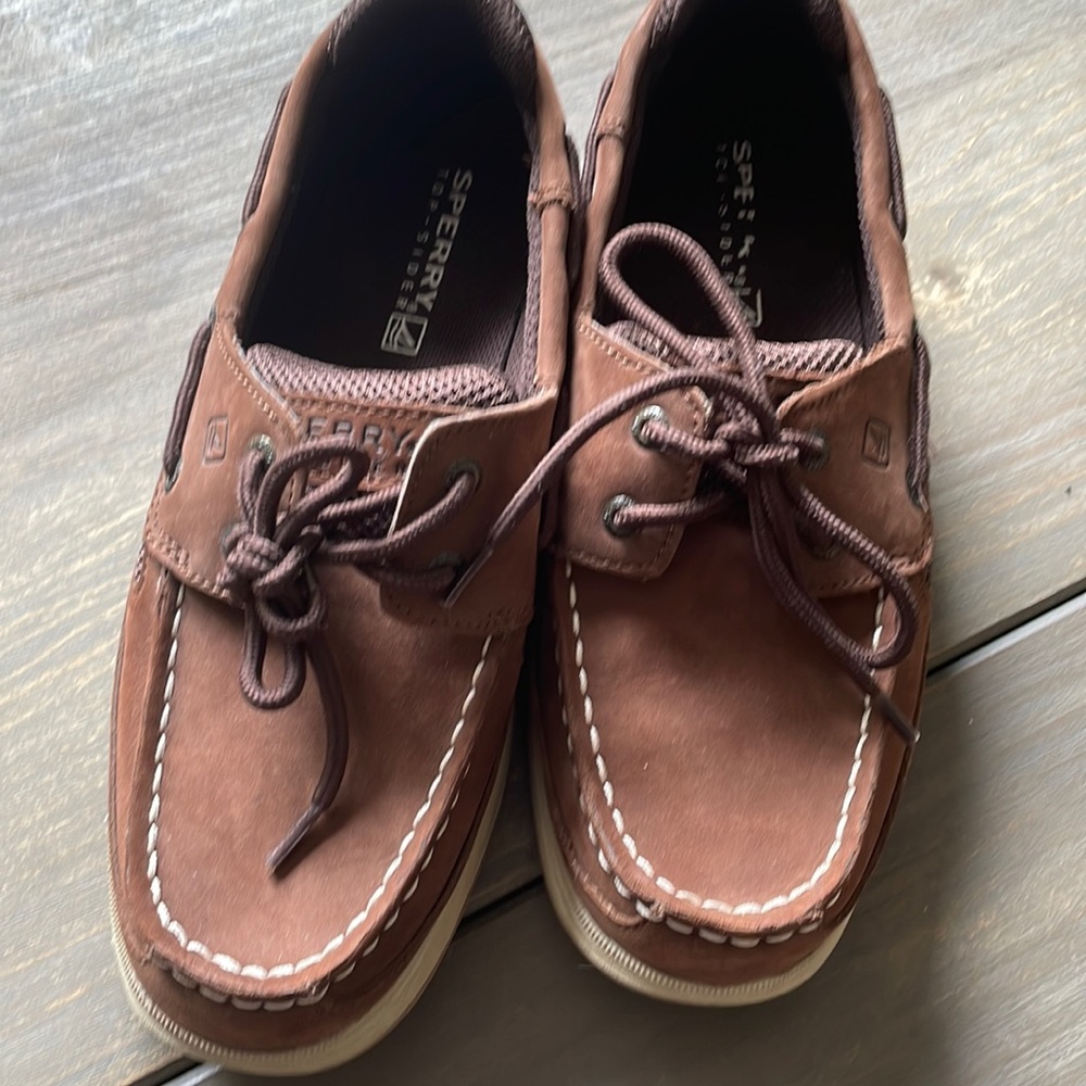 Sperry topsiders brown EUC